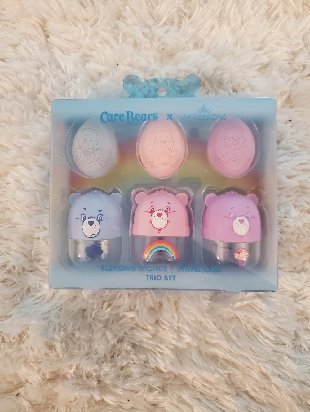 Impressions Vanity | Care Bears Blending Sponge + Travel Case Trio Set